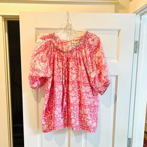 💕 J Crew x SZ Blockprints Nila block print top, Size M 💕